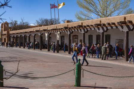 Bekend beeld van Santa Fe plaza